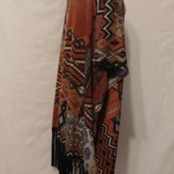 Kimono Yahada Fringe Kimono Wrap Cover up XL - Picture 5 of 8